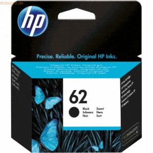 Hewlett Packard HP Tintenpatrone Nr. 62 C2P04AE Schwarz (ca. 200 Seite