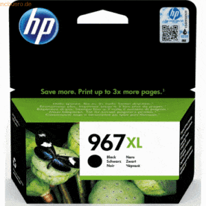 Hewlett Packard HP Tintenpatrone Nr. 967XL 3JA31AE Schwarz