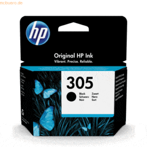 Hewlett Packard HP Tintenpatrone Nr. 305 schwarz (ca. 120 Seiten)