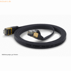 wantec wantecWire Patchkabel CAT6A extraflach FTP schwarz 1