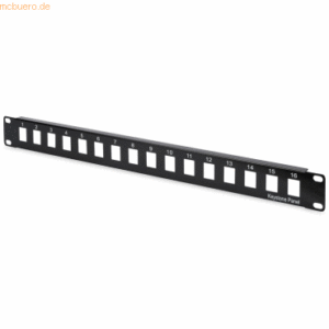 Assmann DIGITUS 1HE Modular Patch Panel ungeschirmt 16-Port blank