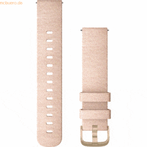 Garmin Garmin Ersatzarmband 20mm Nylon Rosa/Weissgold Schnalle