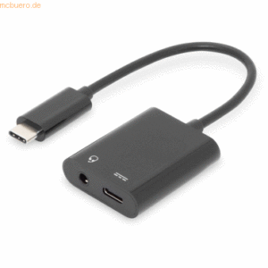 Assmann DIGITUS USB Verteilerkabel Type-C auf Type-C + 3.5mm ST/BU/BU