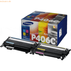 Hewlett Packard HP Samsung Toner Rainbow Kit CLT-P406C (BK/C/M/Y) 1500