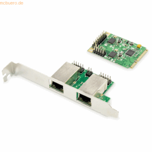 Assmann DIGITUS Dual Gigabit Ethernet Mini PCI Express Netzwerkkarte