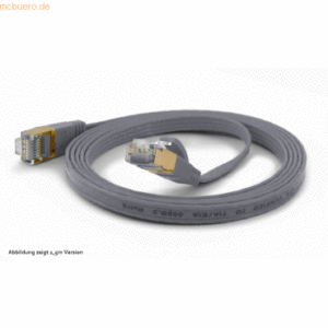 wantec wantecWire Patchkabel CAT6A extraflach FTP grau 0