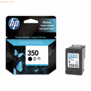 Hewlett Packard HP Tintenpatrone Nr. 350 CB335EE Schwarz (ca. 200 Seit