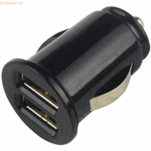 emporia 10er-Pack AXXTRA 2.4 Amp Dual USB Car Charger (Black)