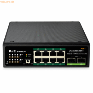 Assmann DIGITUS DN-651110 Industr. 8-Port Gigabit PoE+ Switch 2xUP