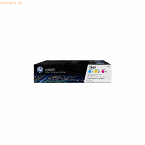 Hewlett Packard HP Toner 126A Multipack CF341A (C/M/Y) (3x ca.1000 Sei