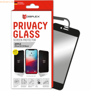 E.V.I. DISPLEX Privacy Glass 3D Apple iPhone 6/7/8/SE 2020/2022 Black