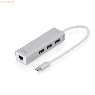 Assmann DIGITUS USB Typ C 3.0 Hub mit Gigabit Ethernet