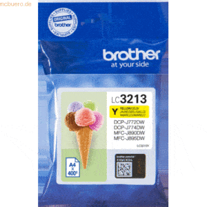 Brother Brother Tintenpatrone LC-3213Y Gelb (ca. 400 Seiten)