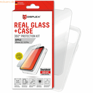 E.V.I. DISPLEX Real Glass + Case Set Apple iPhone 12/12 Pro 6