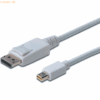 Assmann ASSMANN DisplayPort Kabel mini DP 2.0mVerriegelung DP1.1a weiß