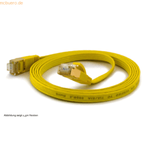 wantec wantecWire Patchkabel CAT6A extraflach FTP gelb 2