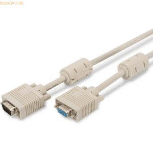 Assmann ASSMANN VGA Verl.-kabel HD15 15.0m 3Coax/7C 2xFerrit beige