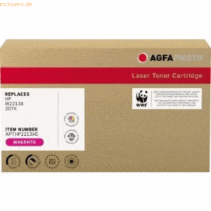 AgfaPhoto Toner kompatibel mit HP W2213X 207X magenta