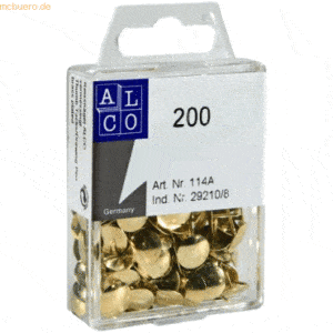 Alco Reißnagel Metall 9mm vermessingt VE=200 Stück