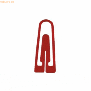 Alco Briefklammern 26mm Kunststoff dreieckig VE=1000 Stück rot