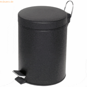 Alco Tretabfalleimer 5 Liter schwarz