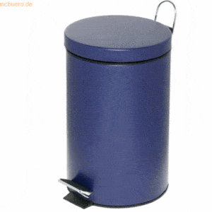 Alco Tretabfalleimer mit Kunststoffeinsatz 12 Liter blau