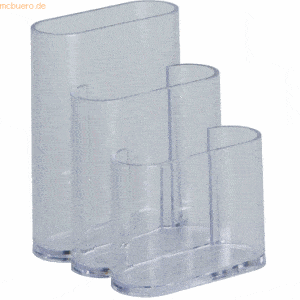 Alco Utensilienbox Acryl 3 Fächer 90x115x115mm glasklar
