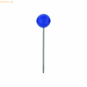 10 x Alco Landkartennadel 5mm blau VE=60 Stück