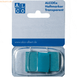 20 x Alco Haftmarker Alcofix 43x25mm blau Kunststoffspender VE=50 Stüc