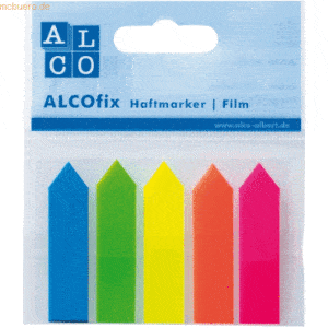 Alco Haftmarker Pfeil 12x50mm VE=125 Blatt 5 Farben