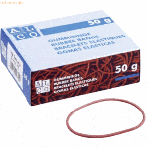 10 x Alco Gummiring Naturkautschuk 85mm sortiert 50g