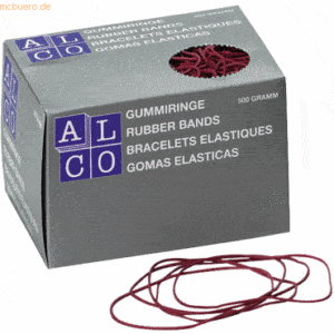 Alco Gummiring Naturkautschuk 40mm rot 500g