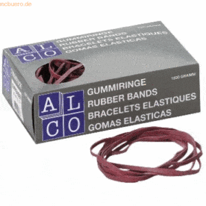 Alco Gummiband Naturkautschuk 10x130mm rot 50g