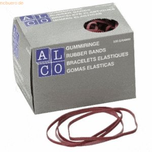 Alco Gummiband Naturkautschuk 5x100mm rot 500g