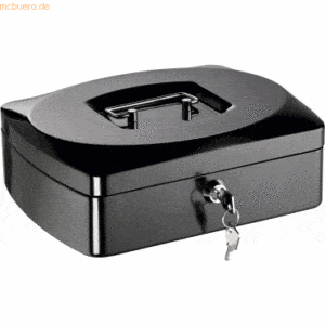 Alco Geldkassette Stahlblech mit Schloss 255x200x90mm schwarz
