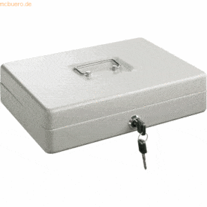 Alco Geldkassette Stahlblech mit Schloss 310x225x75mm silber