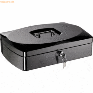 Alco Geldkassette Stahlblech mit Schloss 330x235x90mm schwarz