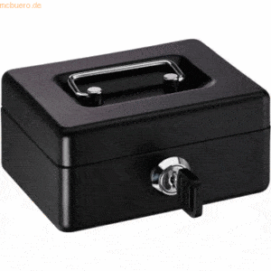 Alco Geldkassette Mini-Box Stahlblech mit Schloss 125x95x60mm schwarz