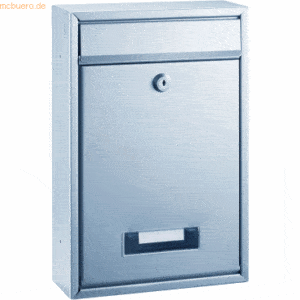 Alco Briefkasten Metall lackiert 215x85x320mm silber