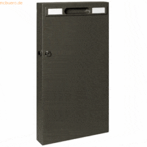 Alco Schlüsselschrank Stahlblech 515x52x270mm für 105 Schlüssel anthra