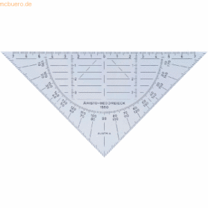 10 x Aristo Geo-Dreieck ohne Griff 16cm