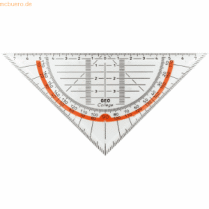 Aristo Geo-Dreieck Geo College 16cm transparent