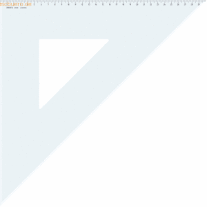 Aristo Dreieck 45 Grad mit Facette Acryl 420mm transparent