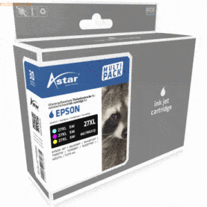 Astar Tintenpatrone Epson 27XL Multipack cyan/magenta/gelb