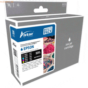 Astar Tintenpatrone Astar AS45530 schwarz/photoschwarz/cyan/magenta/ge