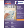 Avery Zweckform Etiketten-Register A4 weiß 12-tlg blanko Taben Etikett