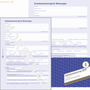 Avery Zweckform Vordruck Mietvertrag A4 4-seitig