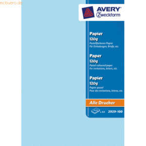 Avery Zweckform Kopierpapier A4 unbeschichtet 120 g/qm 100 Blatt 5 Far