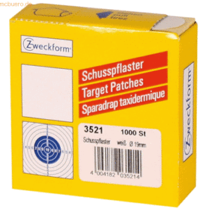 10 x Avery Zweckform Schusspflaster 19 mm vorgedruckt 1 Rolle/1000 Eti