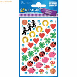 10 x Z-Design Sticker 76x120mm Papier 3 Bogen Motiv Glücksbringer